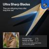 imageVIVOSUN 30X 60X Illuminated Jewelers Loupe and Curved Gardening Scissors 65 Inch Hand Pruner Shear with Titanium Coated Blades 1Pack
