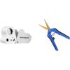 imageVIVOSUN 30X 60X Illuminated Jewelers Loupe and Curved Gardening Scissors 65 Inch Hand Pruner Shear with Titanium Coated Blades 1Pack