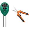 imageVIVOSUN 3in1 Soil Tester and Gardening Hand Pruner Combo