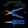 imageVIVOSUN 2 x 4Ft Elastic Trellis Netting and Curved Gardening Scissors 65 Inch Hand Pruner Shear with Titanium Coated Blades 1Pack