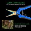 imageVIVOSUN 2 x 4Ft Elastic Trellis Netting and Curved Gardening Scissors 65 Inch Hand Pruner Shear with Titanium Coated Blades 1Pack