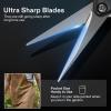 imageVIVOSUN 6 Inch 100Pack Garden Stakes and Gardening Scissors 65 Inch Hand Pruner Pruning Shear with Straight Stainless Steel Blades Black and Green