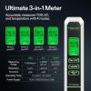 imageVIVOSUN Digital pH and TDS Meter Kits and Soil Tester 3in1 Plant Moisture Meter Light and PH Tester for Home Garden Lawn Farm Indoor and Outdoor Use Promote Plants Healthy Growth