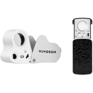 imageVIVOSUN Illuminated Jewelers Loupe Magnifier with LED Light for Jewelry Gems Watches Coins Stamps Antiques