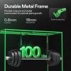 imageVIVOSUN S425 4x2 Grow Tent and Window Duct Kit Portable AC Window Seal Kit Fit with 46 Ducting ampamp 59 Hose for Sliding Window Adjustable AC Vent Kit for Duct Fans