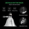 imageVIVOSUN Small Grow Tent for Aerogarden and 2Pack Clamp Lamp Light with Detachable 55 Inch Aluminum Reflector up to 60W E26 Socket No Bulb Included 6 Feet Cord UL Listed