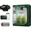 imageVIVOSUN S425 4x2 Grow Tent AeroZesh S4 Inline Duct Fan Quiet 4quot 208 CFM Ventilation Exhaust Fan wEC Motor and GrowHub E42A 4 Inch Air Carbon Filter Smelliness Control