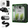 imageVIVOSUN S425 4x2 Grow Tent Smart Kit with AeroLight 100W LED Grow Light AeroZesh S4 Inline Duct Fan 4 Inch 16 Feet Black Air Aluminum Ducting and 4 Inch Air Carbon Filter Smelliness Control