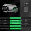 imageVIVOSUN S224 2x2 Grow Tent AeroZesh G4 Inline Duct Fan Quiet 4quot 195 CFM Ventilation Exhaust Fan wEC Motor and GrowHub E42A 4 Inch Air Carbon Filter Smelliness Control