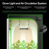 imageVIVOSUN S3018 30quotx18quotx36quot Grow Tent AeroLight A100SE and Smart Air Filtration PRO S4 Kit 4quot AeroZesh S4 Inline Duct Fan wGrowHub E42A Temp Humidity WiFiController Carbon Filter ampamp Ducting