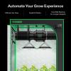 imageVIVOSUN S448 4x4 Grow Tent Smart Air Filtration PRO T6 Kit 6quot AeroZesh T6 Inline Duct Fan wGrowHub E42A Temp Humidity WiFiController Carbon Filter ampamp Ducting AeroWave E6 Grow Tent Fan 6