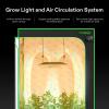 imageVIVOSUN S448 4x4 Grow Tent Smart Kit AeroLight 100W LED Grow Light GrowHub Controller E42A 6 Inch 25 Feet Air Aluminum Ducting and 6 Inch Air Carbon Filter Smelliness Control
