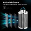imageVIVOSUN S538 5x2 Grow Tent Smart Ventilation System AeroLight AW200SE and Smart Air Filtration PRO S6 Kit 6quot AeroZesh S6 Inline Duct Fan wGrowHub E42A Temp Humidity WiFiController Carbon Filter