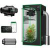 imageVIVOSUN S224 2x2 Grow Tent AeroZesh G4 Inline Duct Fan Quiet 4quot 195 CFM Ventilation Exhaust Fan wEC Motor and GrowHub E42A 4 Inch Air Carbon Filter Smelliness Control