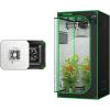 imageVIVOSUN S276 32quotx32quotx63quot Grow Tent and AeroLight 100W LED Grow Light with an Integrated Circulation Fan and Samsung 301B Diodes Compatible with App Must Be Used with VIVOSUN E42 Controller
