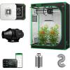 imageVIVOSUN S425 4x2 Grow Tent AeroLight 100W LED Grow Light and Smart Air Filtration PRO S4 Kit 4quot AeroZesh S4 Inline Duct Fan wGrowHub E42A Temp Humidity WiFiController Carbon Filter ampamp Ducting