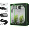 imageVIVOSUN S425 4x2 Grow Tent Smart Grow System with AeroLight A100 100W LED Grow Light AeroZesh S4 4inch 208 CFM Inline Duct Fan GrowHub E42 4 Inch Air Carbon Filter and 4 Inch 16 Feet Air Ducting