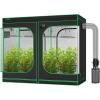 imageVIVOSUN S848 4x8 Grow Tent AeroZesh G8 Inline Duct Fan Quiet 8quot 725 CFM Ventilation Exhaust Fan wEC Motor and GrowHub E42A 8 Inch Air Carbon Filter Smelliness Control