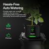imageVIVOSUN 5Pack 1 Gallon Grow Bags and 4Pack FlexFeed SelfWatering Irrigation Pot AutoIrrigation Fabric Pot Base with Water Meter ampamp Maintenance Window