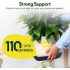 imageVIVOSUN 5Pack 1 Gallon Heavy Duty Thickened Nonwoven Fabric Pots and 6 Pack Plant Saucer 8 10 12 inch Plant Saucers for Indoor Heavy Duty Plastic Plant Trays for pots Grow Bags