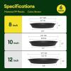 imageVIVOSUN 5Pack 1 Gallon Heavy Duty Thickened Nonwoven Fabric Pots and 6 Pack Plant Saucer 8 10 12 inch Plant Saucers for Indoor Heavy Duty Plastic Plant Trays for pots Grow Bags
