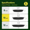 imageVIVOSUN 5Pack 2 Gallon Heavy Duty Thickened Nonwoven Fabric Pots and 6 Pack Plant Saucer 8 10 12 inch Plant Saucers for Indoor Heavy Duty Plastic Plant Trays for pots Grow Bags