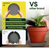 imageVIVOSUN 5Pack 3 Gallon Grow Bags and 6 Pack Plant Saucer 8 10 12 inch Plant Saucers for Indoor Heavy Duty Plastic Plant Trays for pots Grow Bags Bird Baths Flower Drip Trays for Indoor