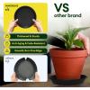 imageVIVOSUN 5Pack 3 Gallon Heavy Duty Thickened Nonwoven Fabric Pots and 6 Pack Plant Saucer 8 10 12 inch Plant Saucers for Indoor Heavy Duty Plastic Plant Trays for pots Grow Bags