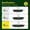 imageVIVOSUN 5Pack 3 Gallon Heavy Duty Thickened Nonwoven Fabric Pots and 6 Pack Plant Saucer 8 10 12 inch Plant Saucers for Indoor Heavy Duty Plastic Plant Trays for pots Grow Bags