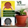imageVIVOSUN 5Pack 3 Gallons Grow Bags Heavy Duty Thickened Nonwoven Fabric Pots and 6 Pack Plant Saucer 8 10 12 inch Plant Saucers for Indoor Heavy Duty Plastic Plant Trays for pots Grow Bag