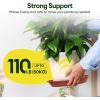 imageVIVOSUN 5Pack 3 Gallons Grow Bags Heavy Duty Thickened Nonwoven Fabric Pots and 6 Pack Plant Saucer 8 10 12 inch Plant Saucers for Indoor Heavy Duty Plastic Plant Trays for pots Grow Bag