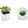 imageVIVOSUN 50Pack 3 Gallon Grow Bags for Plants and 6 Pack Plant Saucer 8 10 12 inch Plant Saucers for Indoor Heavy Duty Plastic Plant Trays for pots Grow Bags Bird Baths Flower Drip Trays
