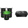 imageVIVOSUN 5Pack 3 Gallon Plant Grow Bags and 4Pack FlexFeed SelfWatering Irrigation Pot AutoIrrigation Fabric Pot Base with Water Meter ampamp Maintenance Window