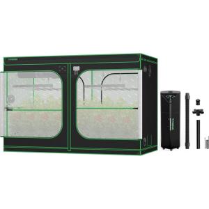 imageVIVOSUN P105 120quot60quot80quot PRO Grow Tent and AeroStream H19 Intelligent Environmental 19L Humidifier with Temp ampamp Humidity Probe Top Control Panel Smart Remote Control Designed Specifically for Use w