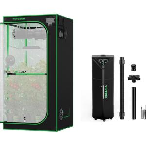 imageVIVOSUN P336 36quot36quot72quot PRO Grow Tent and AeroStream H19 Intelligent Environmental 19L Humidifier with Temp ampamp Humidity Probe Top Control Panel Smart Remote Control Designed Specifically for Use wi