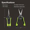 imageVIVOSUN 328 Feet 100m PECoated Twist Ties and Gardening Scissors 65 Inch Hand Pruner Pruning Shear with Straight Stainless Steel Blades Black and Green