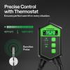 imageVIVOSUN Portable Greenhouse Heater with Adjustable Thermostat and AeroLab THB1S Wireless Bluetooth Hygrometer Thermometer Indoor VPD Digital Temp Humidity Meter