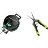 imageVIVOSUN 328 Feet 100m PECoated Twist Ties and Gardening Scissors 65 Inch Hand Pruner Pruning Shear with Straight Stainless Steel Blades Black and Green