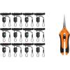 imageVIVOSUN 6Pair 18 Inch Adjustable Grow Light Hanger and 65 Inch Gardening Scissors Hand Pruner Pruning Shear with Straight Stainless Steel Blades Orange 1Pack