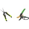 imageVIVOSUN Gardening Scissors 65 Inch Hand Pruner and 8 Ratchet Pruners Anvil Pruning Shears with Ratchet Mechanism SK5 Blades Ergonomic Handles ampamp Safety Lock HeavyDuty Gardening Scissors Hand