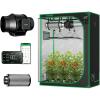 imageVIVOSUN S538 5x2 Grow Tent AeroZesh S6 Inline Duct Fan Quiet 6quot 405 CFM Ventilation Exhaust Fan wEC Motor and GrowHub E42A 6 Inch Air Carbon Filter Smelliness Control
