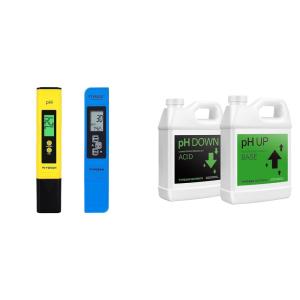 imageVIVOSUN Digital pH and TDS Meter Kits and pH Up ampamp pH Down Kit 1 Quart Each pH Control Kit for Balanced pH Level and Optimal Nutrient Uptake pH Adjuster Liquid Fertilizer for All Plants and All Grow
