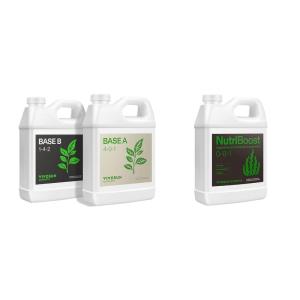 imageVIVOSUN Plant Food Nutrients Base A401 ampamp B142 Bundle and NutriBoost 001 AllinOne Concentrated Plant Additive AllPurpose Liquid Fertilizer for All Growing Stages for Vegetables