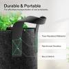 imageVIVOSUN 10Pack 5 Gallon Grow Bags Reinforced Planter Fabric Pots for Gardening Black1 Gallon