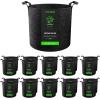 imageVIVOSUN 10Pack 5 Gallon Grow Bags Reinforced Planter Fabric Pots for Gardening Black3 Gallons