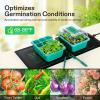 imageVIVOSUN 2 Pack Durable Waterproof Seedling Heat Mat 10quot x 2075quot UL ampamp METCertified Warm Hydroponic Heating Pad for Germination Indoor Gardening Greenhouse10x2075