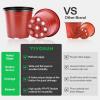 imageVIVOSUN 50 Pcs 6 Inch Plastic Plant Nursery Pots Seed Starting Pot Flower Plant Container for Seedlings Cuttings Transplanting4 inch