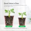 imageVIVOSUN 50 Pcs 6 Inch Plastic Plant Nursery Pots Seed Starting Pot Flower Plant Container for Seedlings Cuttings Transplanting6 inch