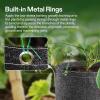 imageVIVOSUN 5Pack 10 Gallon Grow Bags 500G Thick Nonwoven Fabric Pots with Strap Handles MultiPurpose Rings for Low Stress Plant Training Fruits Vegetables and Flowers5 Gal