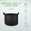 imageVIVOSUN 5Pack 10 Gallon Plant Grow Bags Heavy Duty Thickened Nonwoven Fabric Pots with HandlesBlack